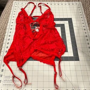 Sexy red lace teddy XS flawless condition like new! XS